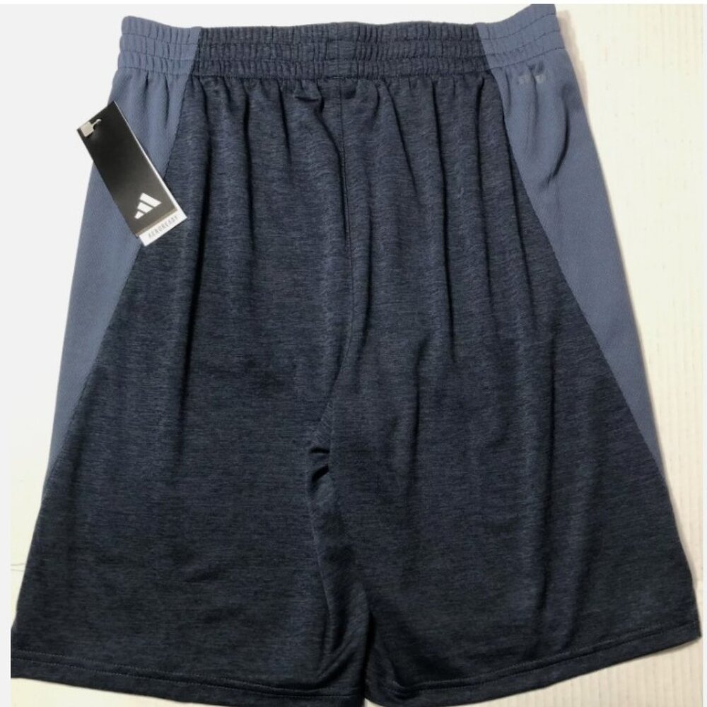 Youth Boys Adidas Shorts Athletic Sports Active Wear Mid Rise Hybrid - Picture 4 of 6